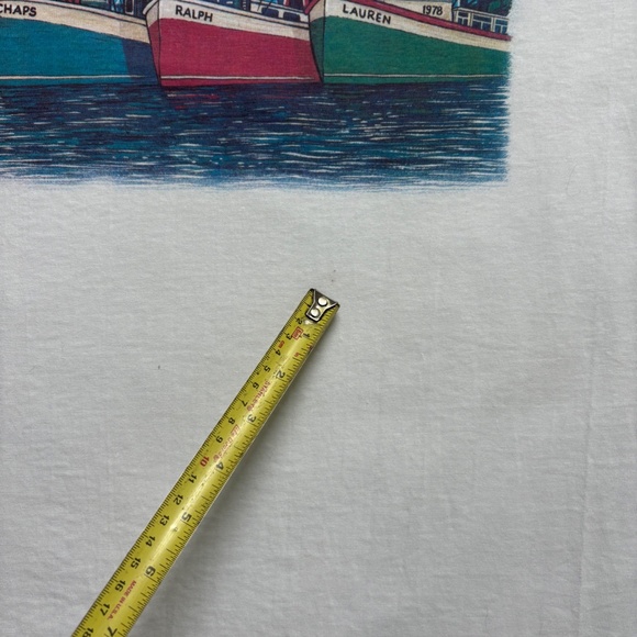 NWT Vintage Chaps Ralph Lauren L t-shirt Fishing boats - Picture 11 of 13